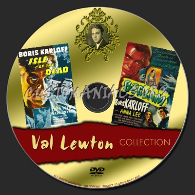 Val Lewton Collection : Isle of the Dead / Bedlam dvd label