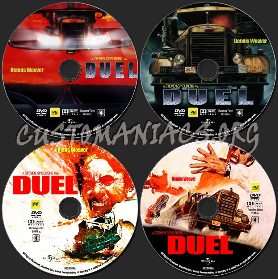 Duel dvd label