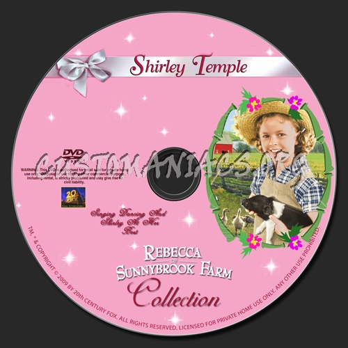 Rebecca Of Sunnybrook Farm 1938 dvd label