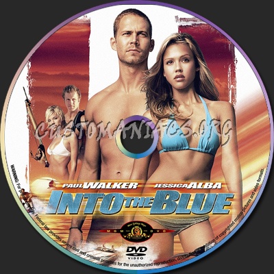 Into The Blue dvd label