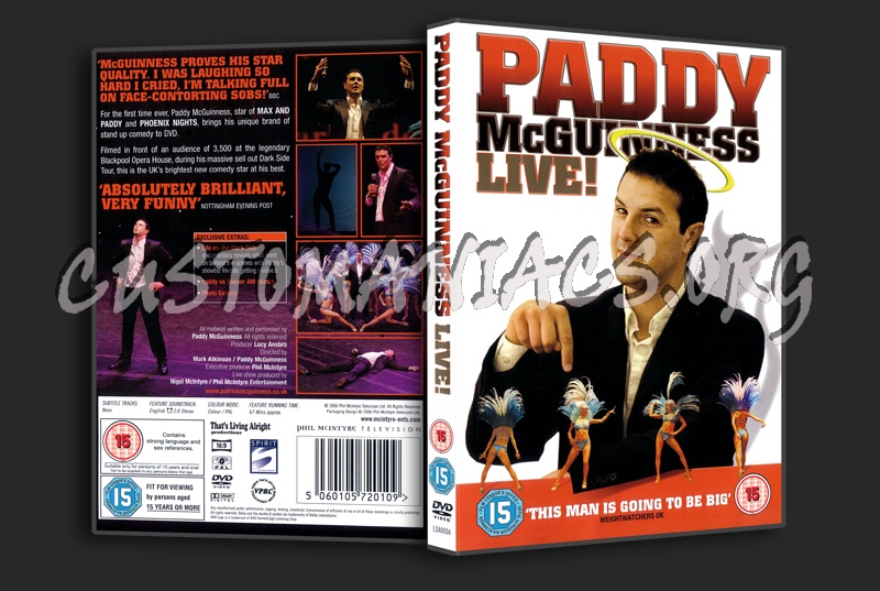 Paddy McGuiness Live dvd cover