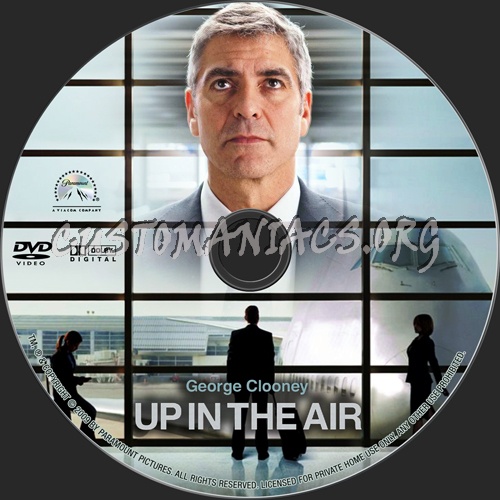 Up In The Air dvd label