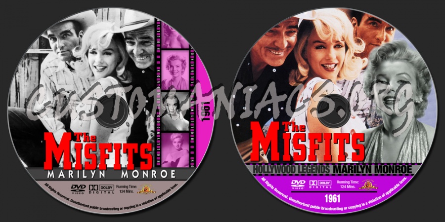 Marilyn Monroe Collection - The Misfits dvd label