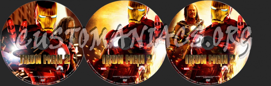 Iron Man 2 dvd label