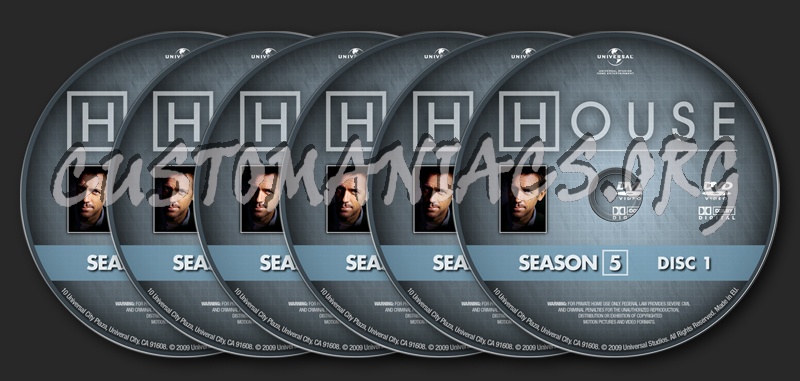 House S5 dvd label