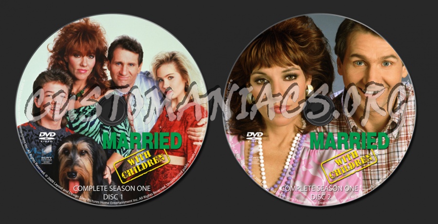 Married With Children Season 1 dvd label