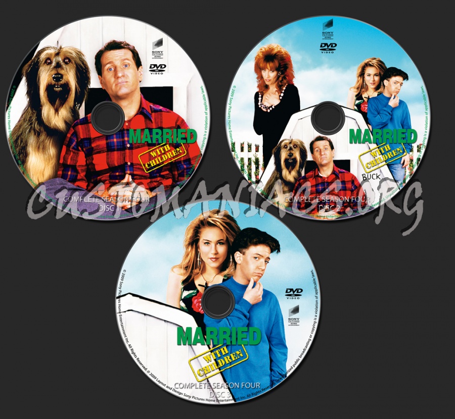 Married With Children Season 4 dvd label