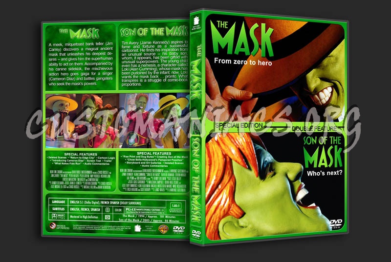 The Mask Son of the Mask Double dvd cover DVD Covers Labels by