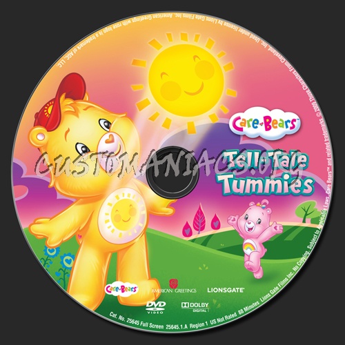 Care Bears Tell-Tale Tummies dvd label