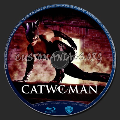 Catwoman blu-ray label