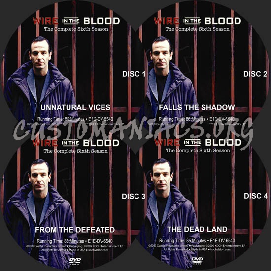 Wire in the Blood Season 6 dvd label