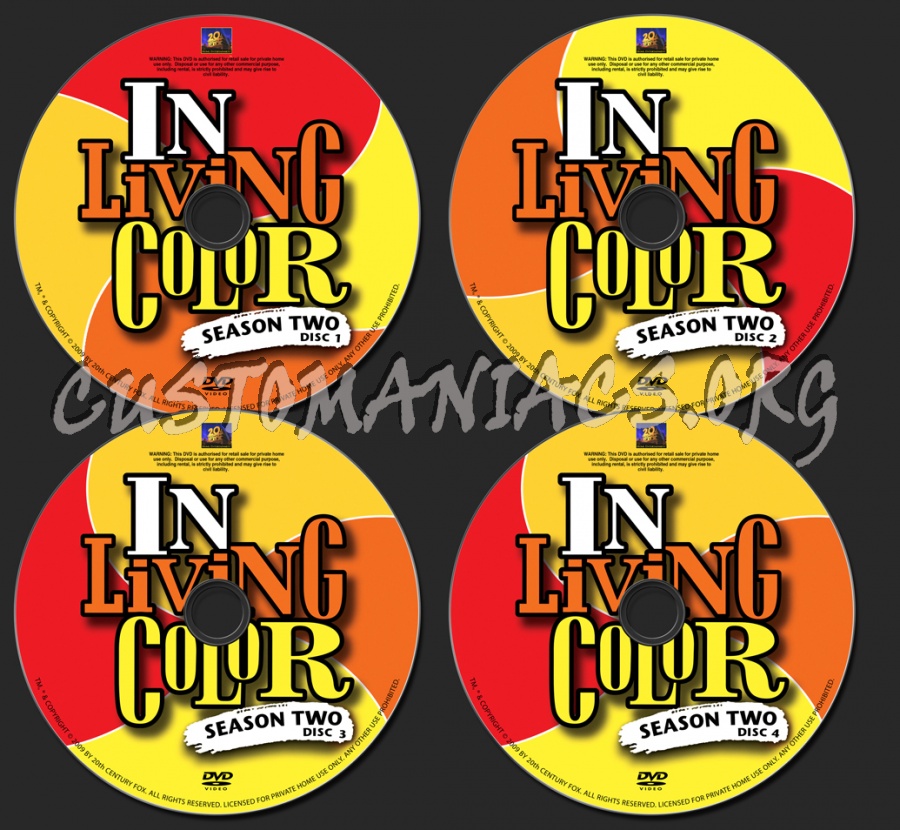 In Living Colour Season 2 dvd label