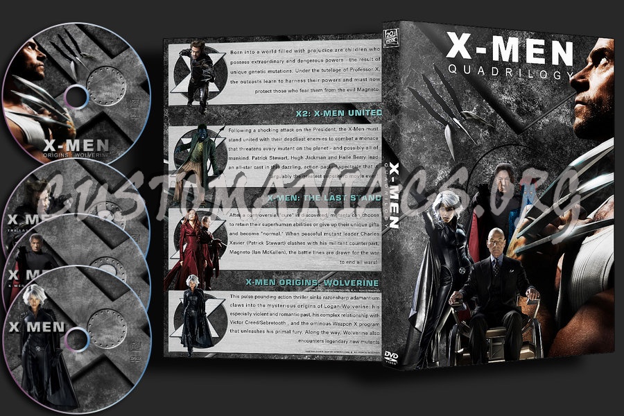 X Men : Quadrilogy dvd cover