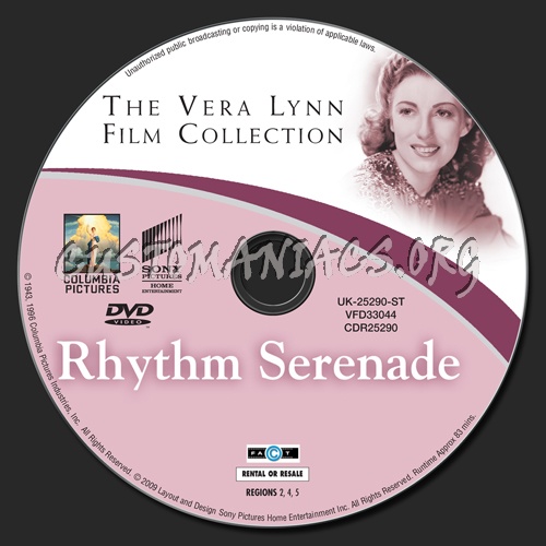 Rythm Serenade dvd label