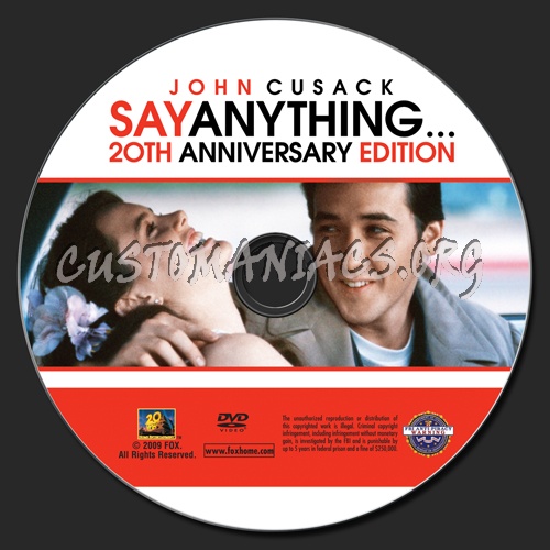 Say Anything dvd label