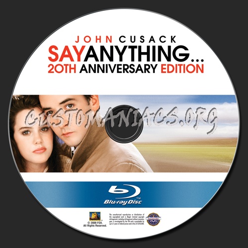 Say Anything blu-ray label