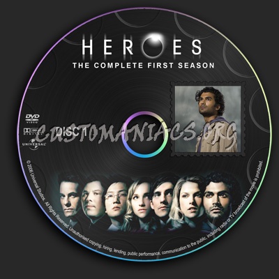 Heroes - Season 1 dvd label