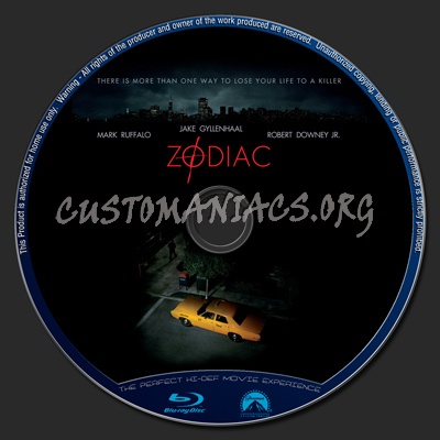 Zodiac blu-ray label