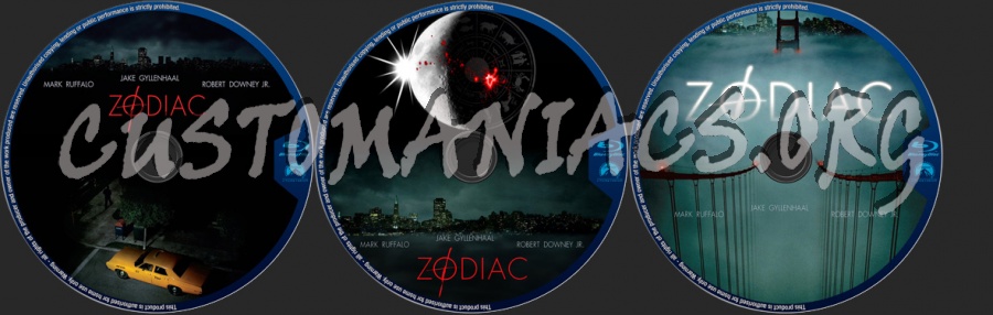 Zodiac blu-ray label