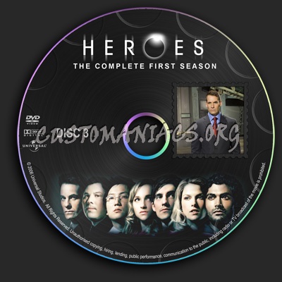 Heroes - Season 1 dvd label