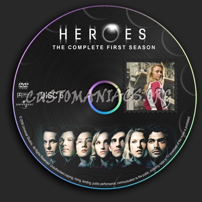 Heroes - Season 1 dvd label