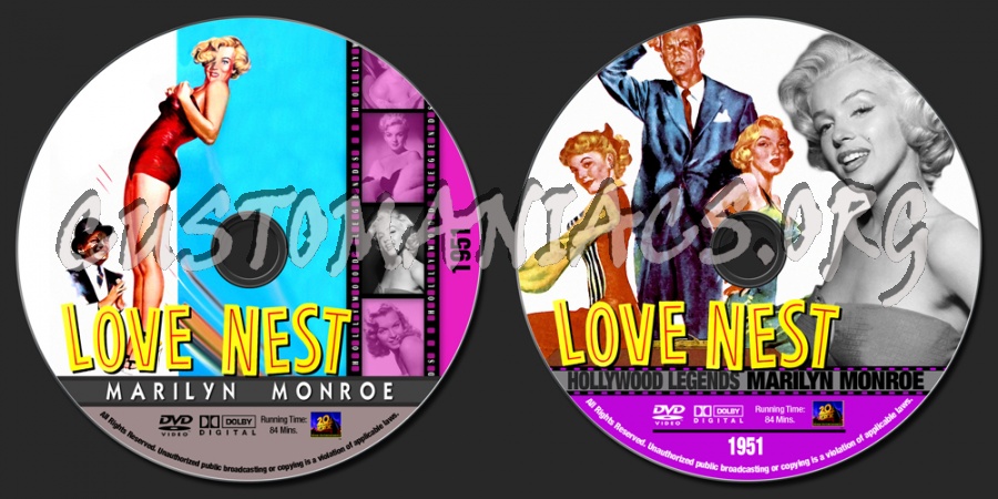 Marilyn Monroe Collection - Love Nest dvd label