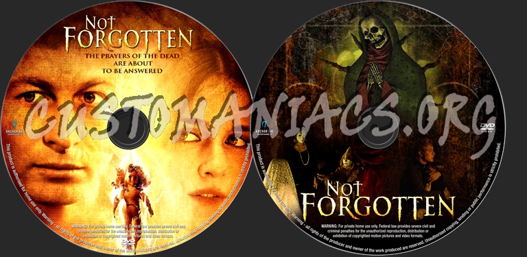 Not Forgotten dvd label