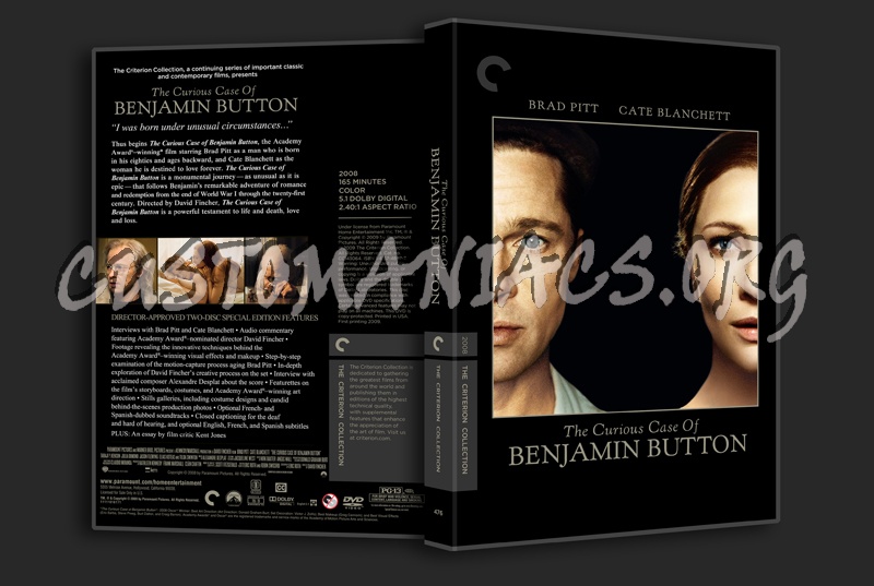 The Curious Case of Benjamin Button dvd cover