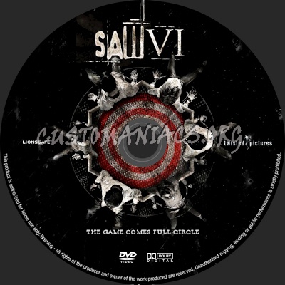 Saw VI dvd label