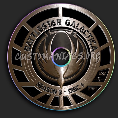 Battlestar Galactica - Season 3 dvd label