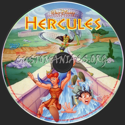 Hercules dvd label