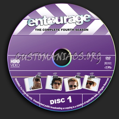 Entourage - Season 4 dvd label