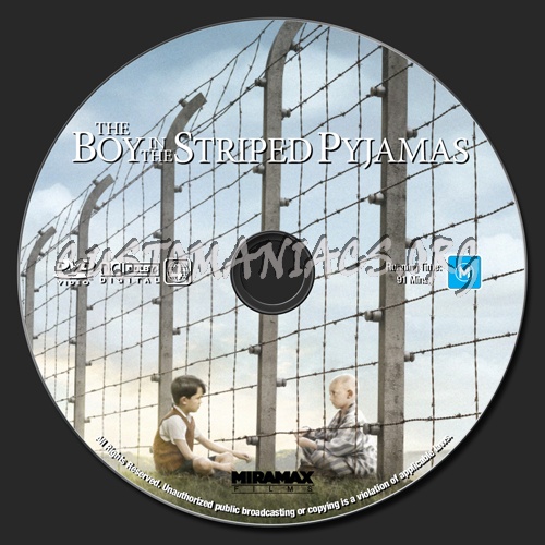 The Boy In The Striped Pyjamas dvd label