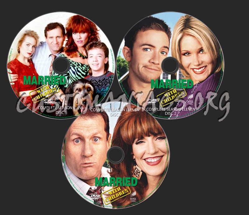 Married With Children Season 11 dvd label