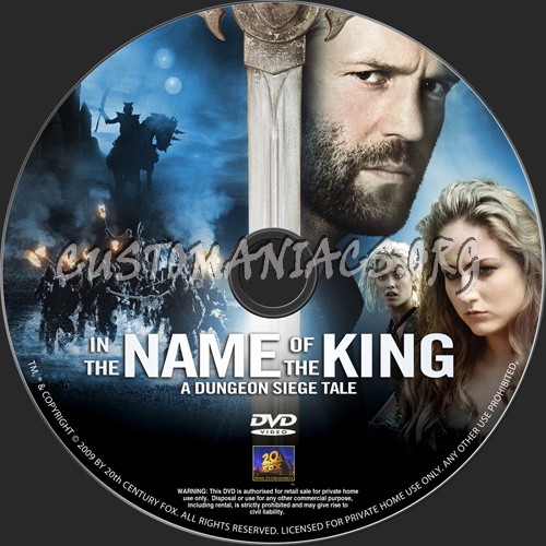 In The Name Of The King dvd label