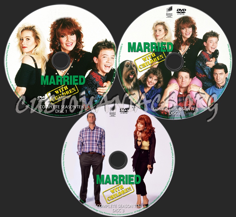 Married With Children Season 10 dvd label