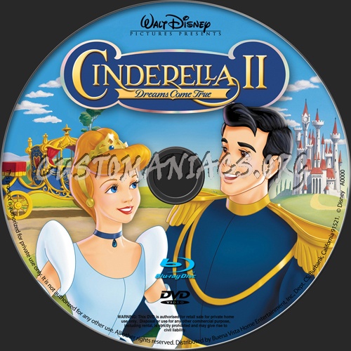 cinderella 2 blu-ray label