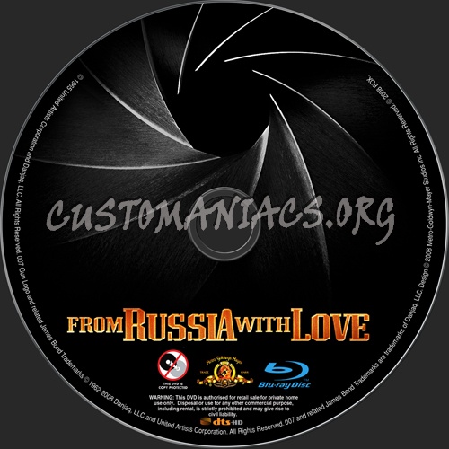 From Russsia With Love blu-ray label