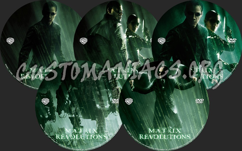 Matrix Revolutions dvd label