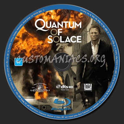 Quantum of Solace blu-ray label