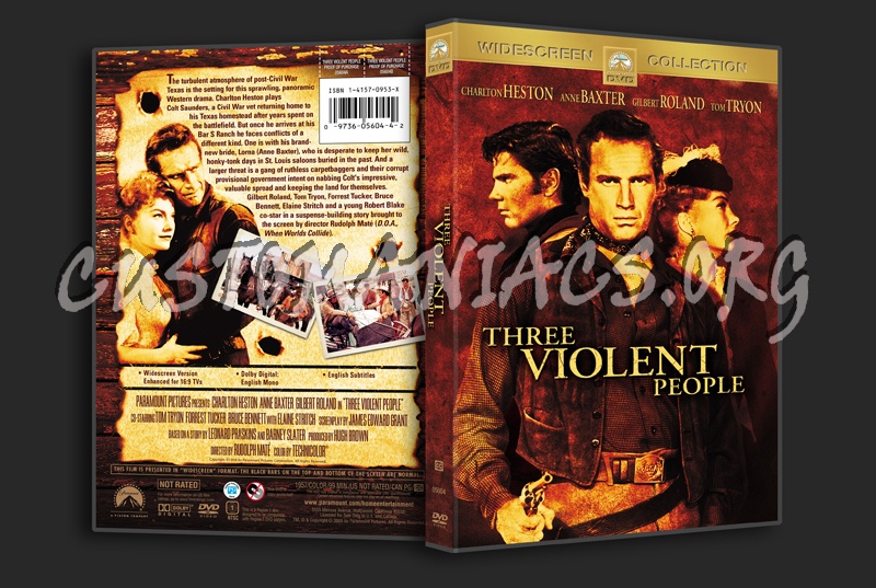 Three  Violent People dvd cover