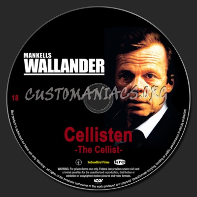 Wallander 18 The Cellist dvd label