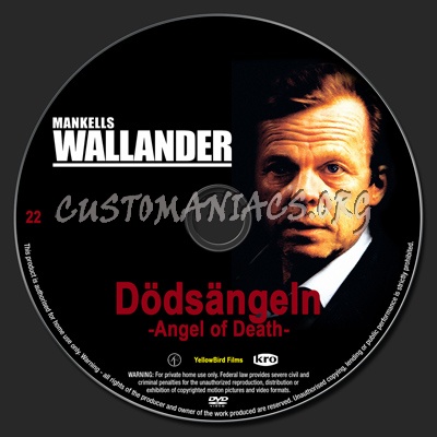 Wallander 22 Angel of Death dvd label