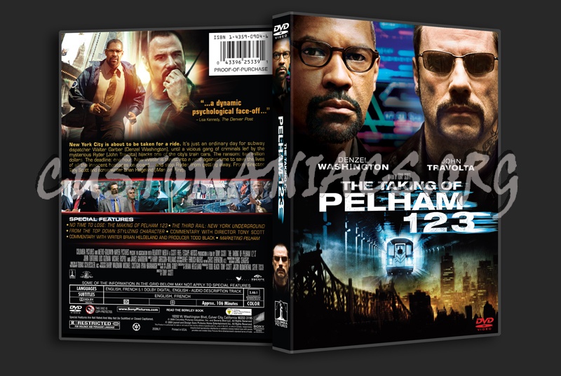 The Taking of Pelham 123 dvd cover