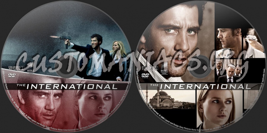 The International dvd label