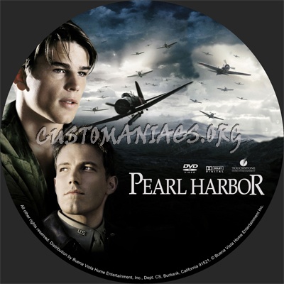 Pearl Harbor dvd label