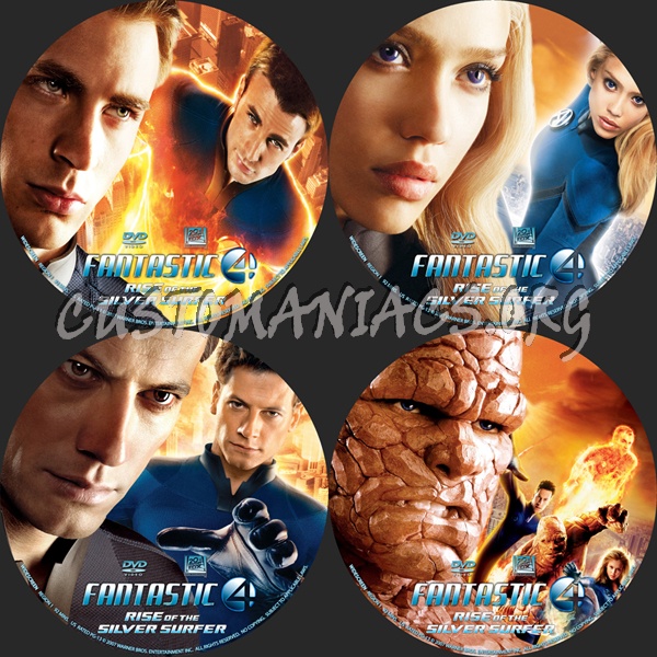 Fantastic Four- Rise of The Silver Surfer dvd label