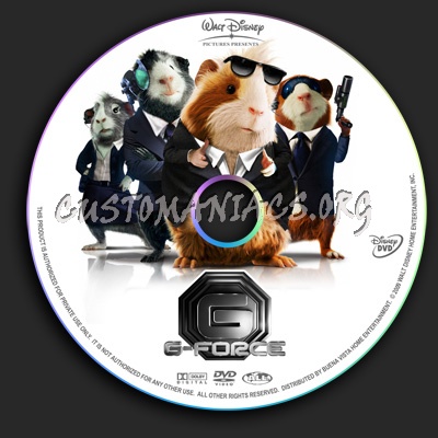 G-Force dvd label