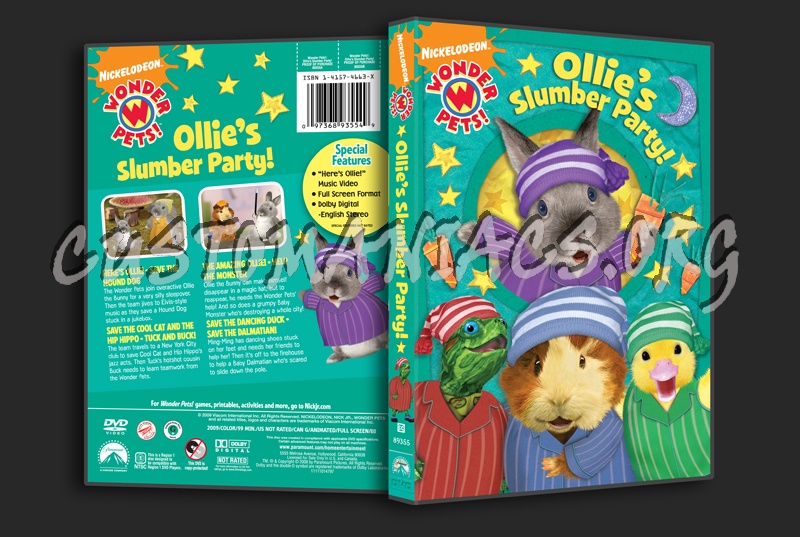 Wonder Pets Ollies Slumber Party Dvd Cover Dvd Covers And Labels By