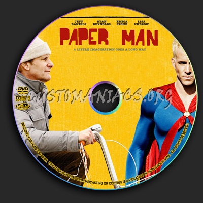 Paper Man dvd label